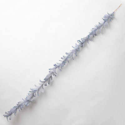Bloom Soft Blue Real Feather Garland - Indoor Home Mantelpiece, Door Frame, Bannister, Table Decoration - Measures L150cm Price Comparisons | Compare The Build