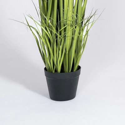 BLOOMING ARTIFICIAL - 120CM / 4FT GREEN / CREAM ARTIFICIAL PAMPAS GRASS