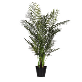 Blooming Artificial 160cm / 5.5ft Green Artificial Areca Palm  - Outdoor Fake Palm Tree - Pack of 1