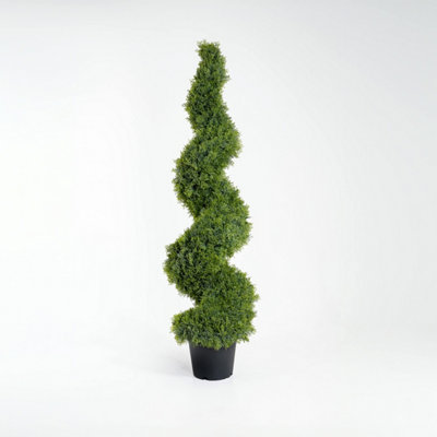 Blooming Artificial - 2 Pack 150cm / 5ft Faux Cedar Spiral