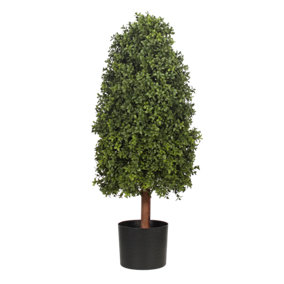 Blooming Artificial 3ft / 90cm Green Artificial Boxwood Tower Topiary - Conical Topiary Tree - Pack of 1