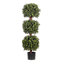 Blooming Artificial 4ft / 120cm Green Artificial Boxwood Triple Ball Tree - Ball Topiary Tree - Pack of 1