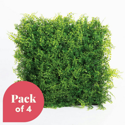 Blooming Artificial - 50cm / 1.75ft Green Artificial Fern Foliage Mat Multi-Pack