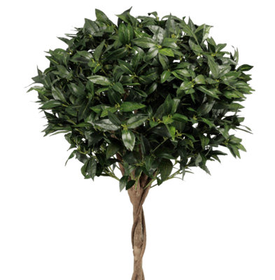 Blooming Artificial 6ft / 180cm Green Artificial Bay Laurel Tree  - Bay Fake Topiary Tree - Pack of 1