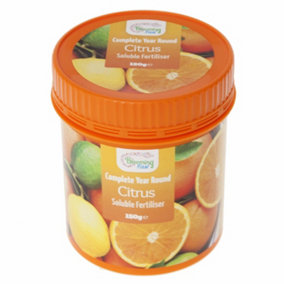 Blooming Fast Citrus Feed Soluble 150g Tub - Citrus Plant Food for Orange Trees, Lemon Trees, Lime Trees & Exotic Fruit Trees Perf