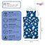 Bloomsbury Mill - Outer Space Kids Single Bed Duvet Cover and Pillowcase Set - Single - 135 x 200cm