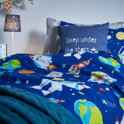 Space cot hot sale bed duvet cover