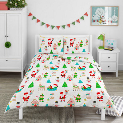 Christmas cot hotsell duvet cover