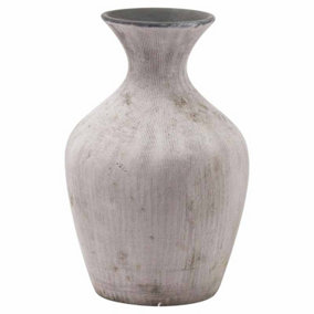 Bloomville Ellipse Vase - Ceramic - L23 x W23 x H36 cm - Stone