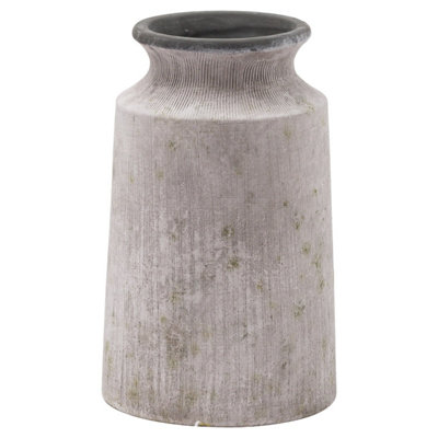 Bloomville Urn Vase - Ceramic - L19 x W19 x H31 cm - Stone