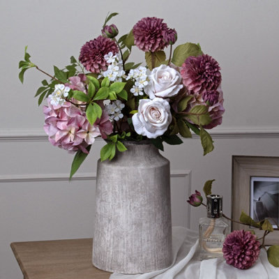 Bloomville Urn Vase - Ceramic - L19 x W19 x H31 cm - Stone - 3