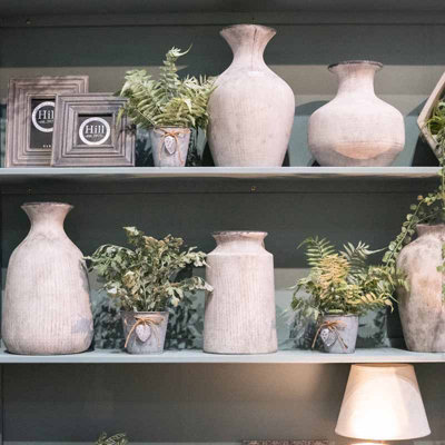 Bloomville Urn Vase - Ceramic - L19 x W19 x H31 cm - Stone - 5