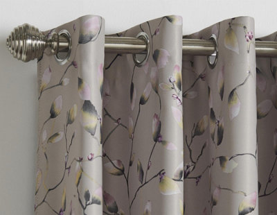 Blossom Bud Floral Eyelet Blockout Curtains