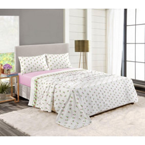 Blossom Duvet Quilt Cover Polycotton Luxury Printed Bedding Set & Pillowcases