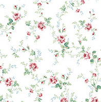 Blossom Floral Trail Peel and Stick Wallpaper
