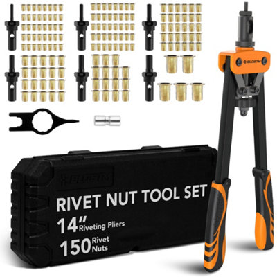 BLOSTM 14" Rivet Nut Tool Set with Riveting Pliers