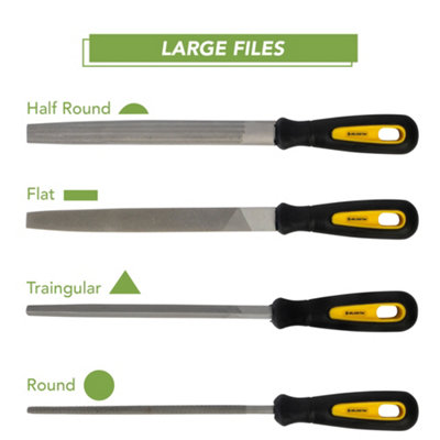 BLOSTM 17Pc Metal File Set 140-200mm - 4