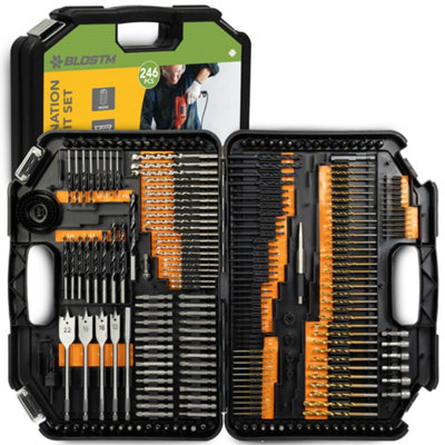 BLOSTM 246PC Combination Drill Bit Set - 8