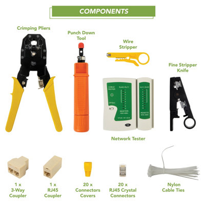 BLOSTM 9 In 1 Network Repair Tool Kit - 4