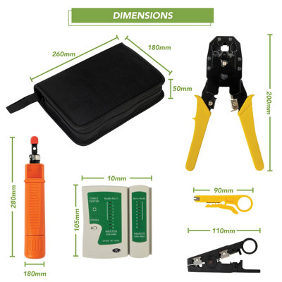 BLOSTM 9 In 1 Network Repair Tool Kit - 9