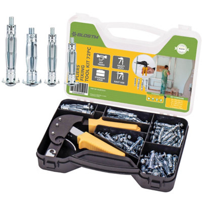 BLOSTM Anchors Pliers Fixing Tool Kit 72Pc