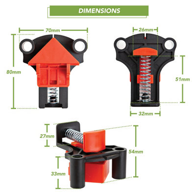 BLOSTM Angle Corner Clamps Set - 9