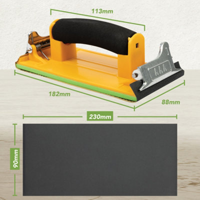 BLOSTM Assorted 48 Pieces Sandpaper With Sanding Block Sander - 6
