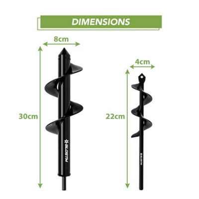 BLOSTM Auger Drill Bits - 2 Piece - 4