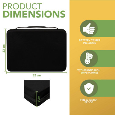 BLOSTM Battery Organizer Storage Case