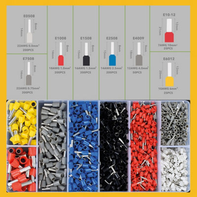 BLOSTM Bootlace Ferrules Crimping Pliers Set - 5