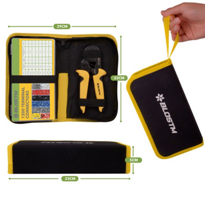 BLOSTM Bootlace Ferrules Crimping Pliers Set - 6
