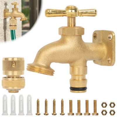 Brass hose clearance bib