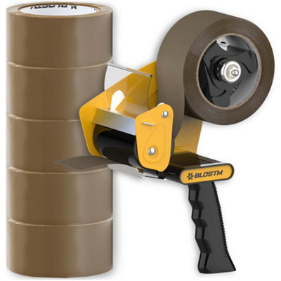 BLOSTM Brown Packaging Tape & Gun Dispenser