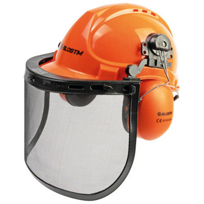 BLOSTM Chainsaw Safety Helmet With Visor