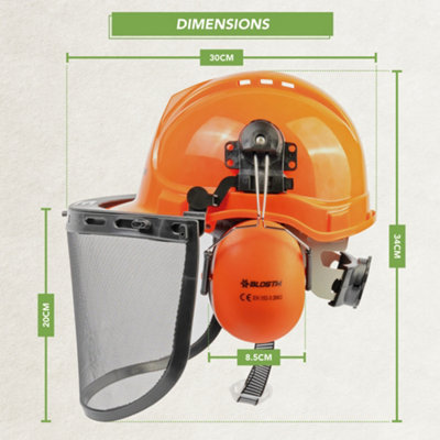 BLOSTM Chainsaw Safety Helmet With Visor - 5