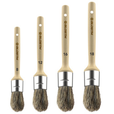 BLOSTM Chalk & Wax Paint Brushes - 6
