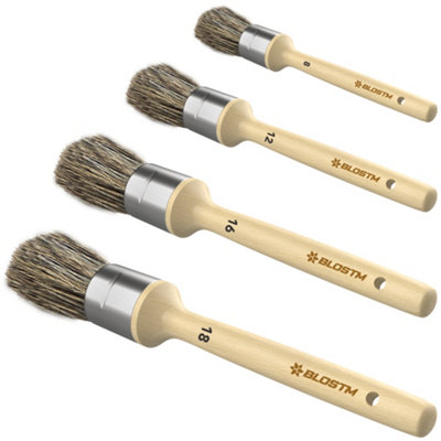 BLOSTM Chalk Wax Paint Brushes
