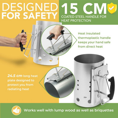 BLOSTM Charcoal Chimney Starter - 4