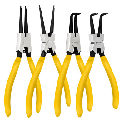 4PCS 7-inch Internal/External Snap Ring Pliers Set Heavy Duty Circlip  Pliers Kit