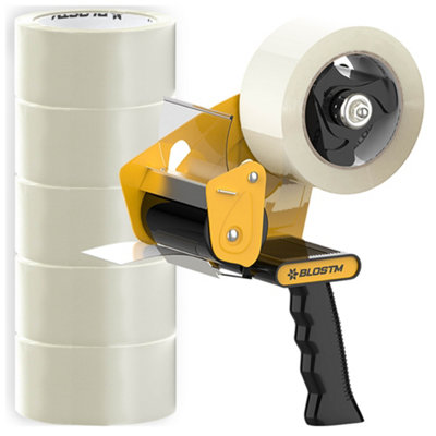 BLOSTM Clear Packaging Tape & Gun Dispenser