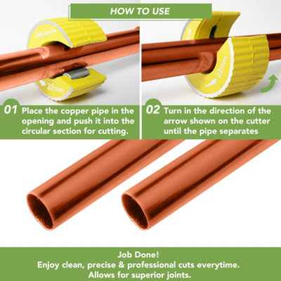 BLOSTM Copper Pipe Cutter Set 15Mm & 22Mm - 3