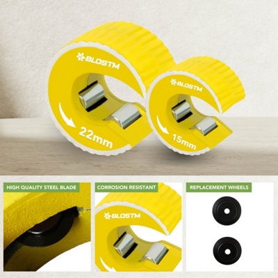 BLOSTM Copper Pipe Cutter Set 15Mm & 22Mm - 7