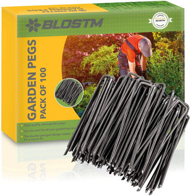 BLOSTM Garden Pegs - Pack Of 100 - 6