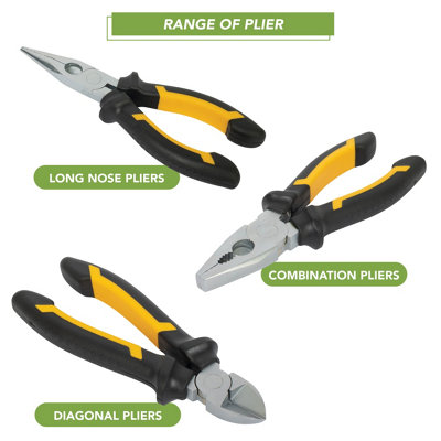BLOSTM Heavy Duty Pliers Set - 3 Pcs - 3