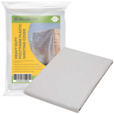 BLOSTM Heavy Duty Polythene Plastic Sheeting Cover | DIY At B&Q