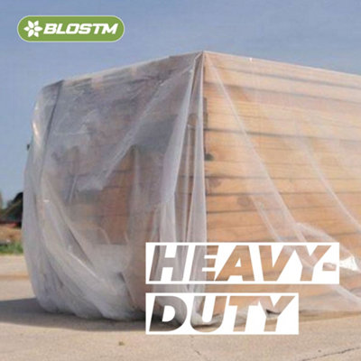 BLOSTM Heavy Duty Polythene Plastic Sheeting Cover