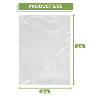 BLOSTM Heavy Duty Polythene Plastic Sheeting Cover - 4