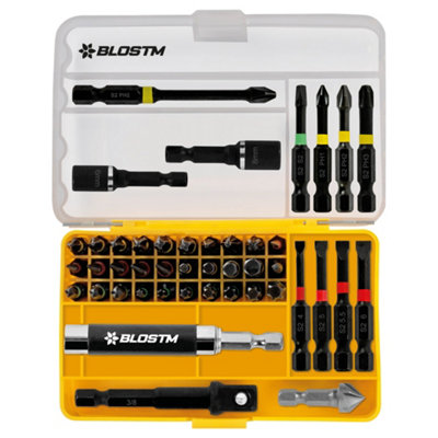 BLOSTM Hex Shank Impact Driver Screw Bit Set - 3