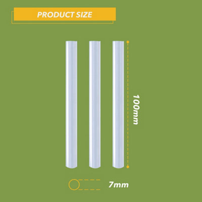 BLOSTM Hot Glue Sticks - Pack 100 7mm X 100mm - 3