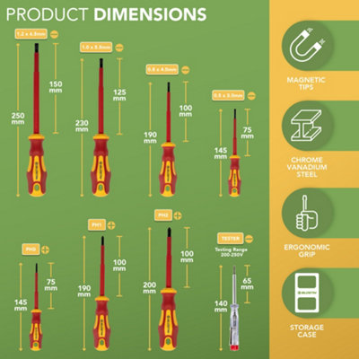 BLOSTM Insulated Screwdriver Set 8 Piece - 3